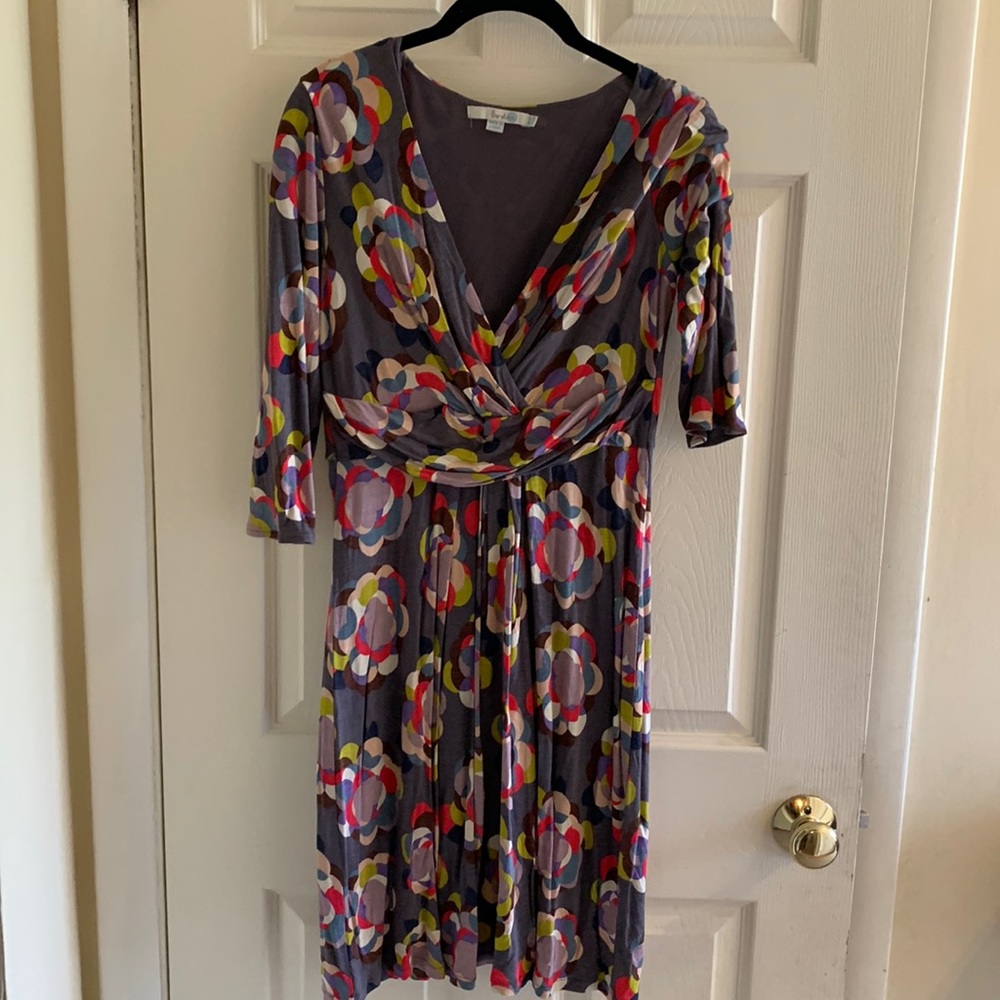 Springtime floral pre-loved Boden dress in great condition. Size UK14P US10P